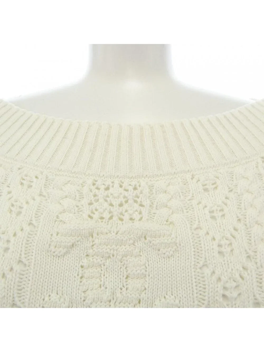 Chanel Knit Sweater White